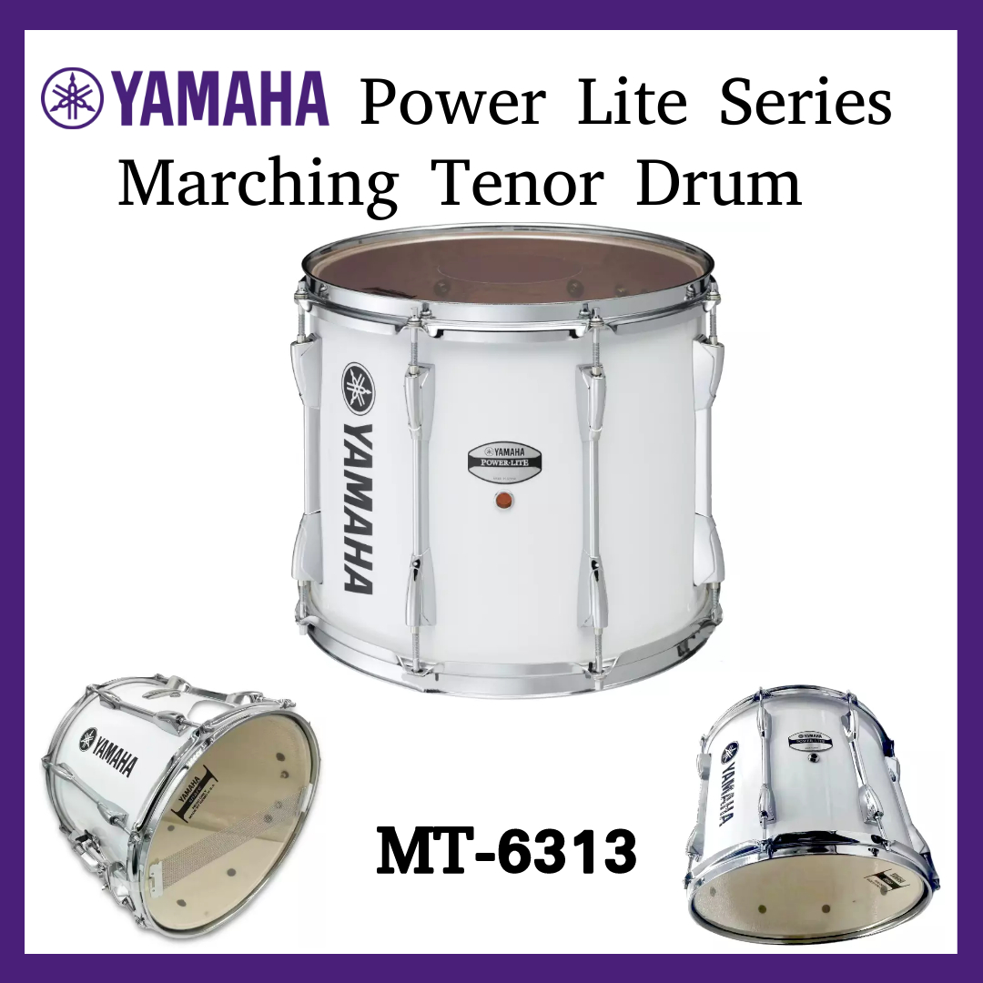 Yamaha MS-6300 Power Lite Series Marching Tenor Drum - White - 13x11 (MT6313W)